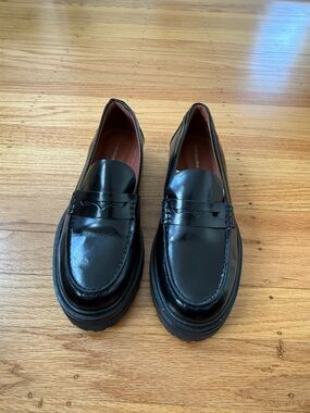 Reformation Agatha Leather Penny Loafers